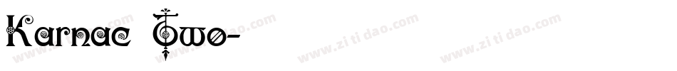Karnac Two字体转换